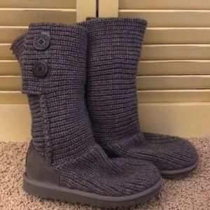 Ugg sweater boots with buttons